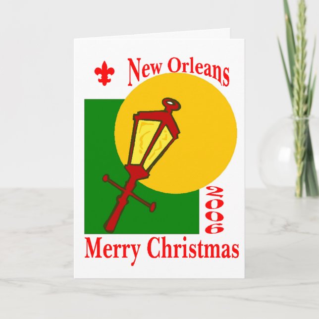 Cartes Pour Fêtes Annuelles Noël 2006 à la Nouvelle-Orléans (Devant)