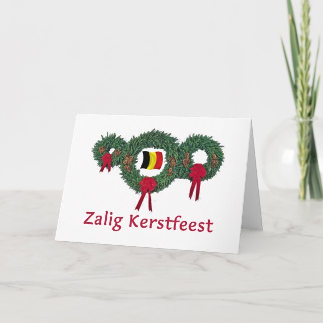 Cartes Pour Fêtes Annuelles Noël 2 de la Belgique (Devant)