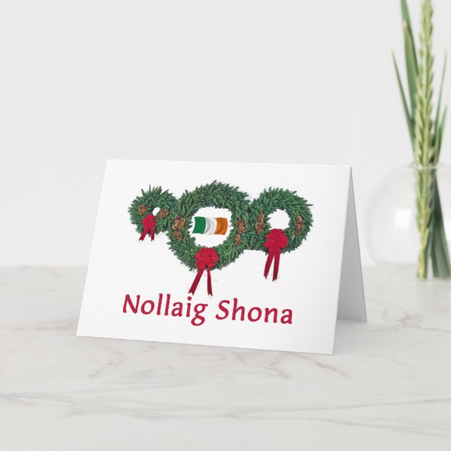 Cartes Pour Fêtes Annuelles Noël 2 de l'Irlande (Devant)