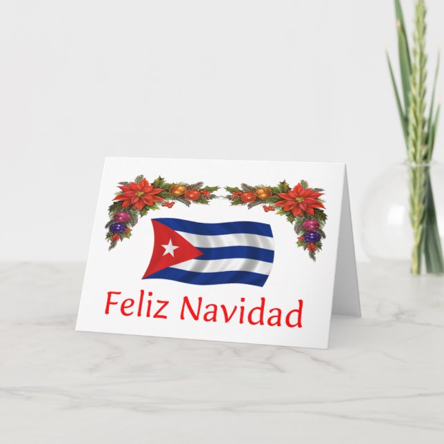 Cartes Pour Fêtes Annuelles Noël à Cuba (Devant)