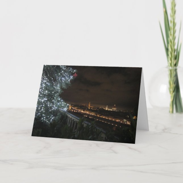 Cartes Pour Fêtes Annuelles Noël à Florence (Devant)