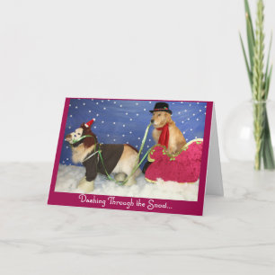 Cartes Pour Fêtes Annuelles Noël à Golden Sleigh Ride