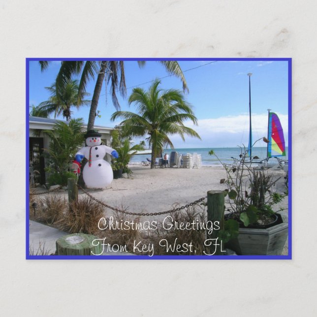 Cartes Pour Fêtes Annuelles Noël à Key West, FL (Devant)