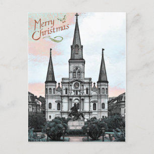 Cartes Pour Fêtes Annuelles Noël à la Cathédrale de la Nouvelle-Orléans