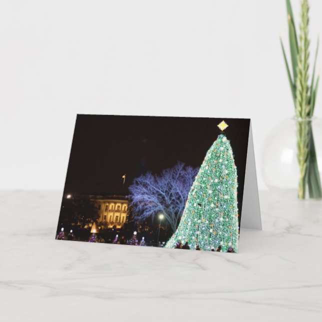 Cartes Pour Fêtes Annuelles Noël à la Maison Blanche (Devant)