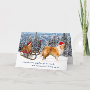 Cartes Pour Fêtes Annuelles Noël à la maison de grand-mère