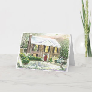 Cartes Pour Fêtes Annuelles Noël à la maison de mes petits-enfants