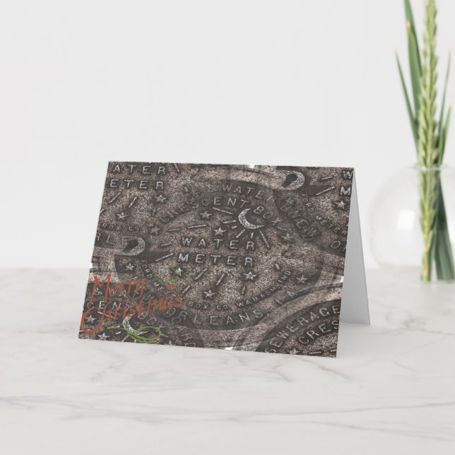 Cartes Pour Fêtes Annuelles Noël à la Nouvelle-Orléans (Devant)