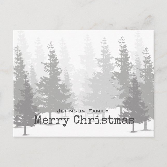 Cartes Pour Fêtes Annuelles Noël à la pinède (Devant)