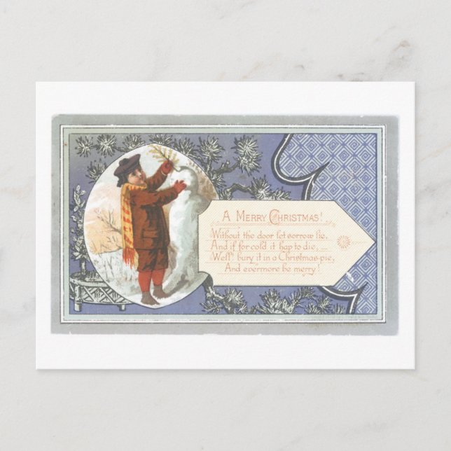 Cartes Pour Fêtes Annuelles Noël à l'ancienne (Devant)