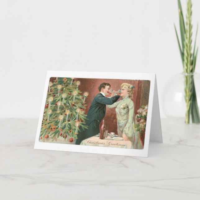 Cartes Pour Fêtes Annuelles Noël à l'ancienne (Devant)