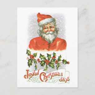 Cartes Pour Fêtes Annuelles Noël à l'ancienne, Père Noël