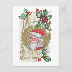 Cartes Pour Fêtes Annuelles Noël à l'ancienne, Père Noël