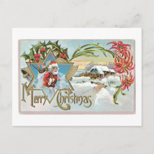 Cartes Pour Fêtes Annuelles Noël à l'ancienne, Père Noël
