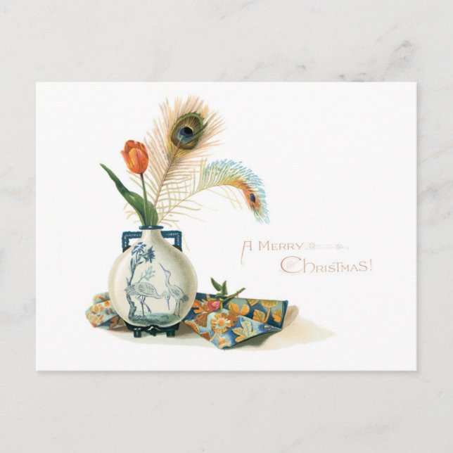 Cartes Pour Fêtes Annuelles Noël à l'ancienne, style oriental (Devant)