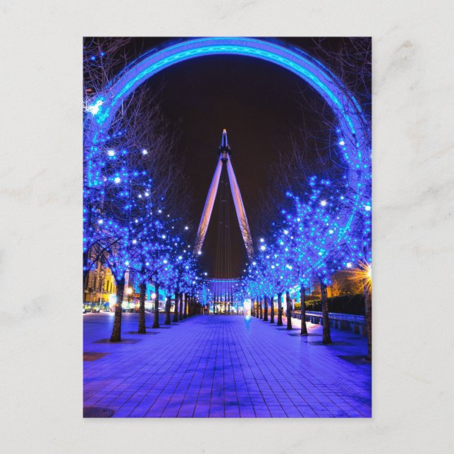 Cartes Pour Fêtes Annuelles Noël à l'oeil de Londres (Devant)