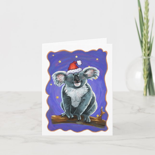 Cartes Pour Fêtes Annuelles Noël à l'ours de Koala (Devant)
