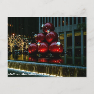 Cartes Pour Fêtes Annuelles Noël à New York