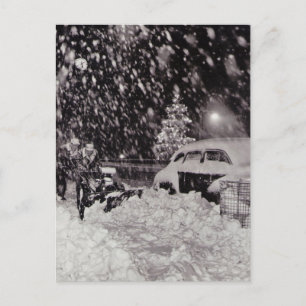 Cartes Pour Fêtes Annuelles Noël à New York City Vintage années 1950