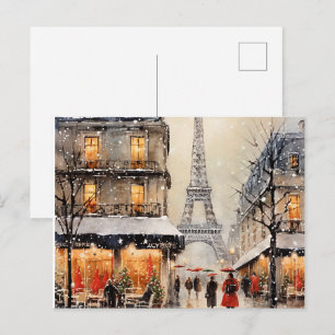 Cartes Pour Fêtes Annuelles Noël à Paris,