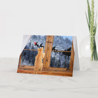 Cartes Pour Fêtes Annuelles Noël à points rouges orange