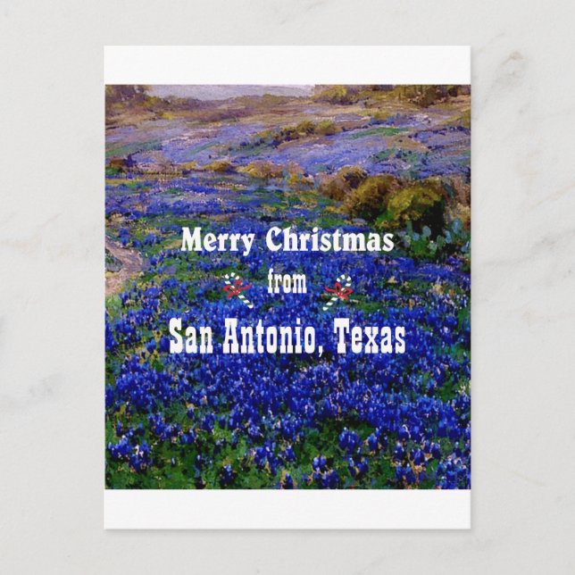 Cartes Pour Fêtes Annuelles Noël à San Antonio (Devant)