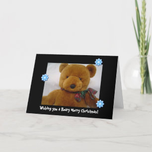 Cartes Pour Fêtes Annuelles Noël à Teddy Bear
