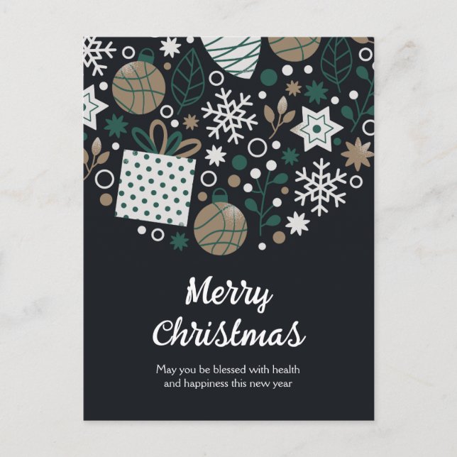 Cartes Pour Fêtes Annuelles Noël Abstrait (Devant)