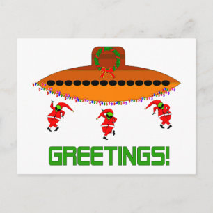 Cartes Pour Fêtes Annuelles Noël Alien