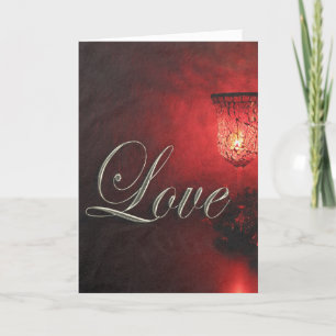 Cartes Pour Fêtes Annuelles Noël Amour Fêtes aux chandelles Lumière douce Noël
