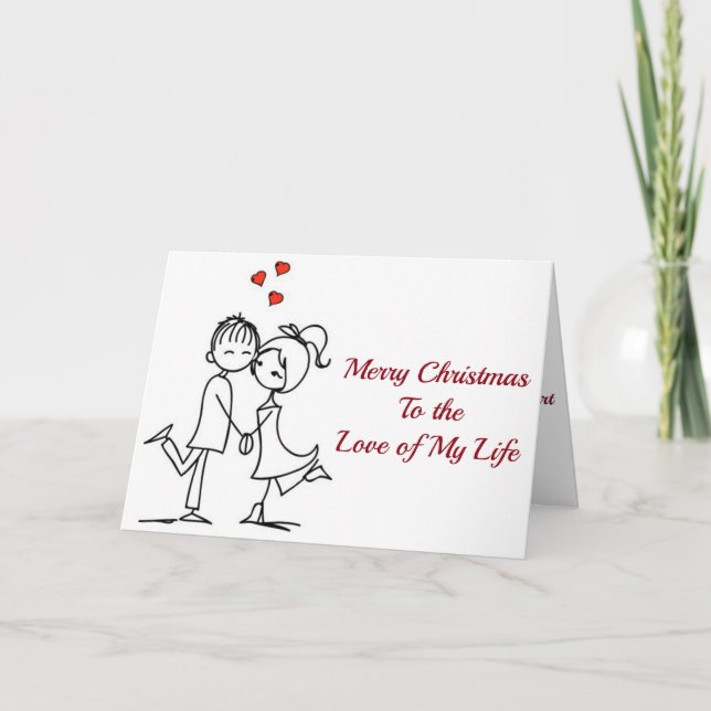 CARTES POUR FÊTES ANNUELLES ***NOËL AMOUR**** VOUS AIME TOUS LES JOURS (Devant)