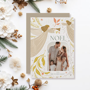 Cartes Pour Fêtes Annuelles NOEL Angels Crème 2 Photo Noël