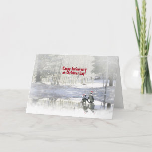 Cartes Pour Fêtes Annuelles Noël Anniversaire Vacances Couples mignons
