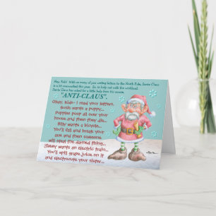 Cartes Pour Fêtes Annuelles Noël anti-Claus