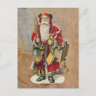 Cartes Pour Fêtes Annuelles Noël antique Vintage du Père Noël