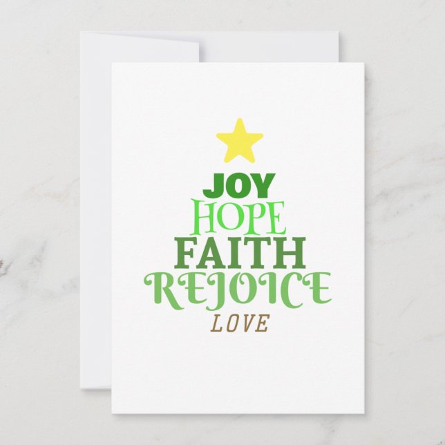 Cartes Pour Fêtes Annuelles Noël Arbre de Noël (Devant)