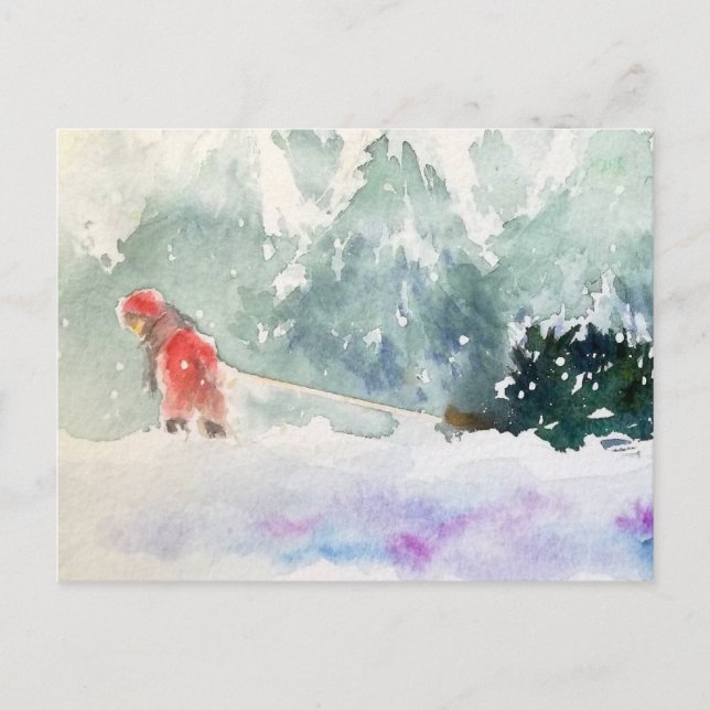 Cartes Pour Fêtes Annuelles Noël arrive (Devant)
