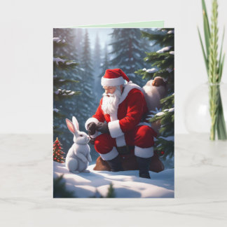 Cartes Pour Fêtes Annuelles Noël arrive à la forêt