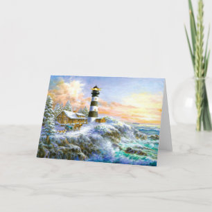 Cartes Pour Fêtes Annuelles Noël au bord de la mer