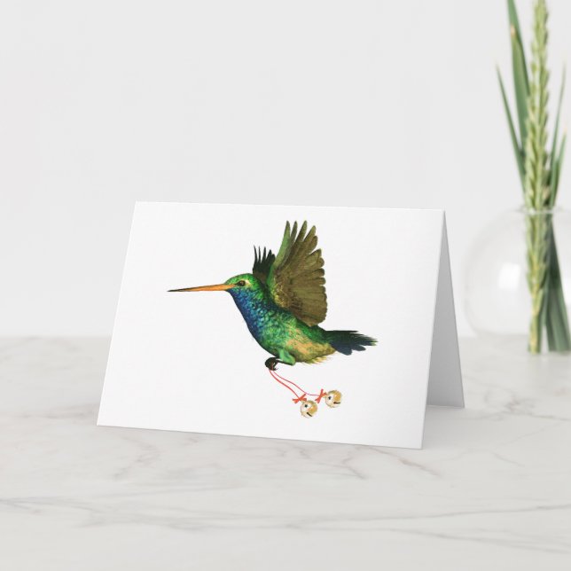 Cartes Pour Fêtes Annuelles Noël aux colibris (Devant)