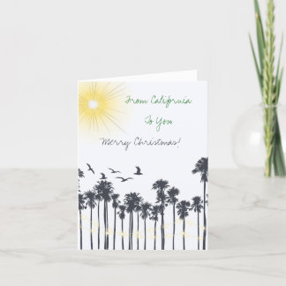 Cartes Pour Fêtes Annuelles Noël aux palmiers
