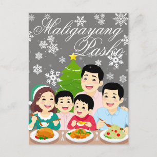 Cartes Pour Fêtes Annuelles Noël aux Philippines Maligayang Pasko '24