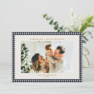 Cartes Pour Fêtes Annuelles Noël avec photo de famille personnalisée sur carre