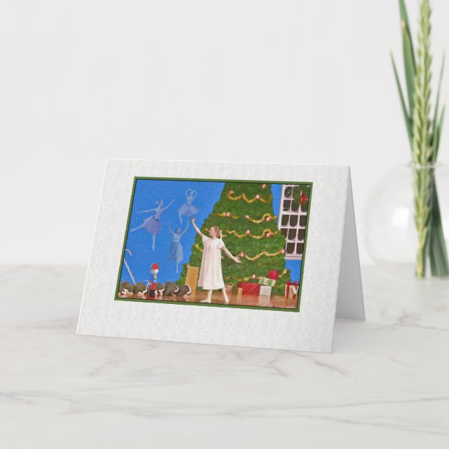 Cartes Pour Fêtes Annuelles Noël, Ballet Casse-Noisettes (Devant)