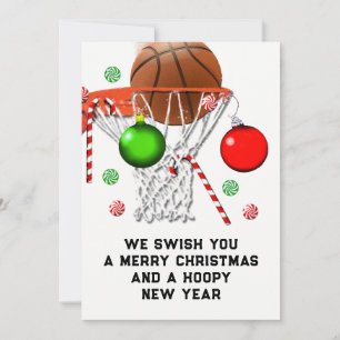 Cartes Pour Fêtes Annuelles Noël Basket-ball