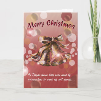 Cartes Pour Fêtes Annuelles Noël Bell (rouge)