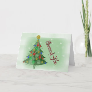 Cartes Pour Fêtes Annuelles Noël béni (carte de vacances)
