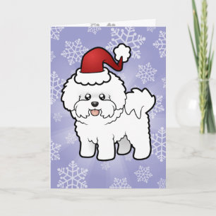 Cartes Pour Fêtes Annuelles Noël Bichon Frise