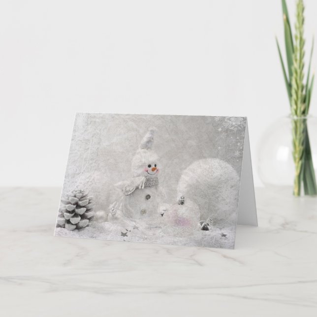 Cartes Pour Fêtes Annuelles Noël blanc (Devant)