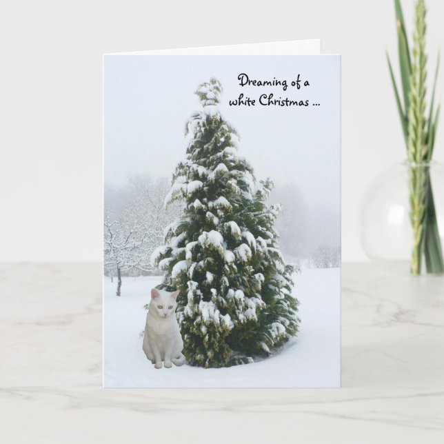Cartes Pour Fêtes Annuelles Noël blanc (Devant)